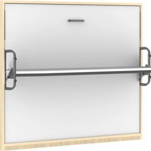 EzSpace NOBU Horizontal Murphy bed with Desk King Size Space-saving and Stylish Wall bed