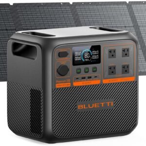 BLUETTI Solar Generator Elite 200 V2 (2025 New) with 200W Solar Panel Included, 2073.6Wh Portable Power Station w/ 2 2600W AC Outlets, 17-Year