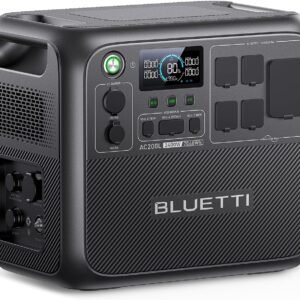 BLUETTI Portable Power Station AC200L, 2400W LiFePO4 Battery Backup, 2048Wh Expandable to 8192Wh, Solar Generator for Home Backup, RV Trailer, Power O