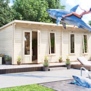 Dunster House Terminator Grande Log Cabin D3.5m