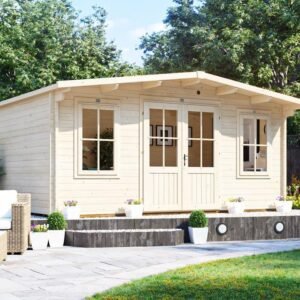 Garden Log Cabin 4m x 3m 45mm Wall Thickness