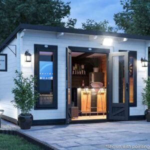 Dunster House Log Cabin Bar Terminator Pub Shed Log Cabin