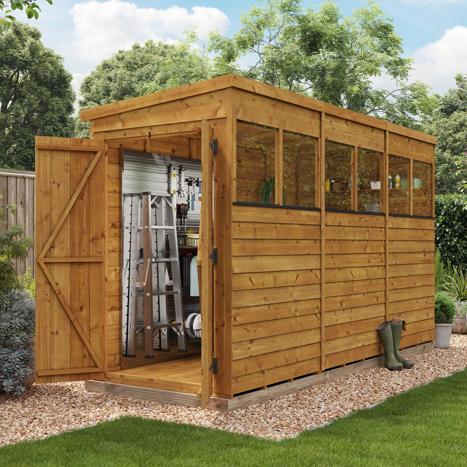 BillyOh Switch Overlap Pent Shed - Image 3