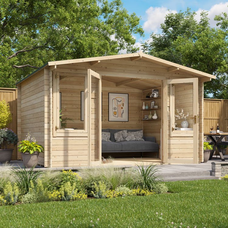 4 Pressure Treated Log Cabin Summer House BillyOh Winchester Log Cabin