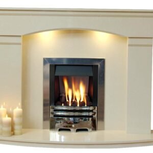 Marble Fireplace Cambridge Surround with Lights, Electric or Gas fire