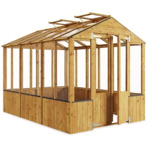 BillyOh Wooden Clear Wall Greenhouse with Opening Roof Vent