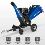 # 6 in. 15 HP 420 cc Gas Powered Wood Chipper with E-Start 4-Wheels Towable Shredder Mulcher - Image 5