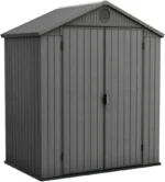 Keter Darwin 6 ft. W x 4 ft. D Double Door Apex Outdoor Garden Shed