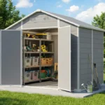 Outdoor Storage Shed Utility Tool Sheds 8 x 6 fit