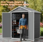 Outdoor Storage Shed Utility Tool Sheds 8 x 6 fit - Image 4