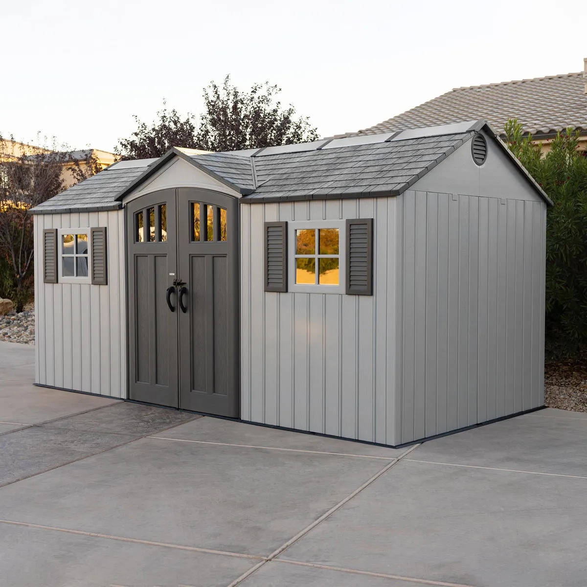 download - 2026-08-15T121549.513 Lifetime 15 Ft. X 8 Ft. High-density Polyethylene (plastic) Outdoor Storage Shed - Image 1