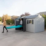 Lifetime 15 Ft. X 8 Ft. High-density Polyethylene (plastic) Outdoor Storage Shed - Image 7