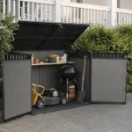 Keter Premier Jumbo 2020L Storage Shed - Grey - Image 3