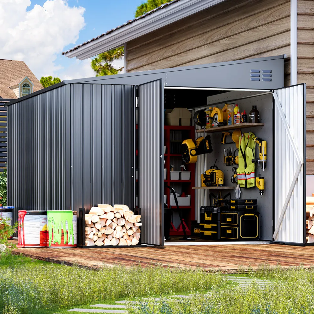 download - 2026-08-15T125339.530 8 ft. W x 10 ft. D Metal Pent Storage Shed - Image 1