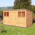 Garden Value 12 x 6 Overlap Pent Shed with windows