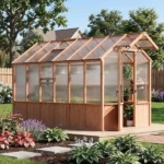 Ultra Series 6.5 x 12 ft. Wooden Greenhouse with Premium Cedar Frame