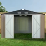 10 ft. W X 8 ft. D Metal Tool Shed - Image 3
