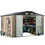 10 ft. W X 8 ft. D Metal Tool Shed - Image 2