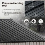 10 ft. W X 8 ft. D Metal Tool Shed - Image 4