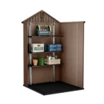 Keter Darwin Apex Garden Storage Shed 4 x 6ft - Brown - Image 3