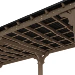 Solid Wood Carport Gazebo 10 x 20 - Image 3