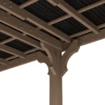 Solid Wood Carport Gazebo 10 x 20 - Image 2