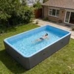 Rectangle Drop Stitch PVC Inflatable Swimming Pool 10 X 5