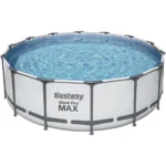 Steel Round Frame Set Pool 122cm H x 427cm W x 427cm L , with Pump Included