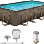 Funsicle Oasis Designer Lap Above Ground Pool with Pump