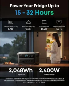 Anker SOLIX C2000 Gen 2 Portable Power Station 2,400W Peak 4,000W Solar Generator - Image 3
