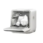 White Countertop Dishwasher with A Visible Door - Image 2