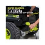 RYOBI 80V HP Brushless 30-In. Cordless Battery Zero Turn Riding Mower with (2) 80V Batteries and Charger - Image 4