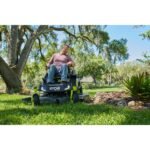 RYOBI 80V HP Brushless 54in. Cordless Zero Turn Riding Mower with (3) 80V & (4) 40V Batteries & Charger - Image 3