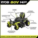 RYOBI 80V HP Brushless 42 in. Battery Electric Cordless Zero Turn Riding Mower Kit - Image 3