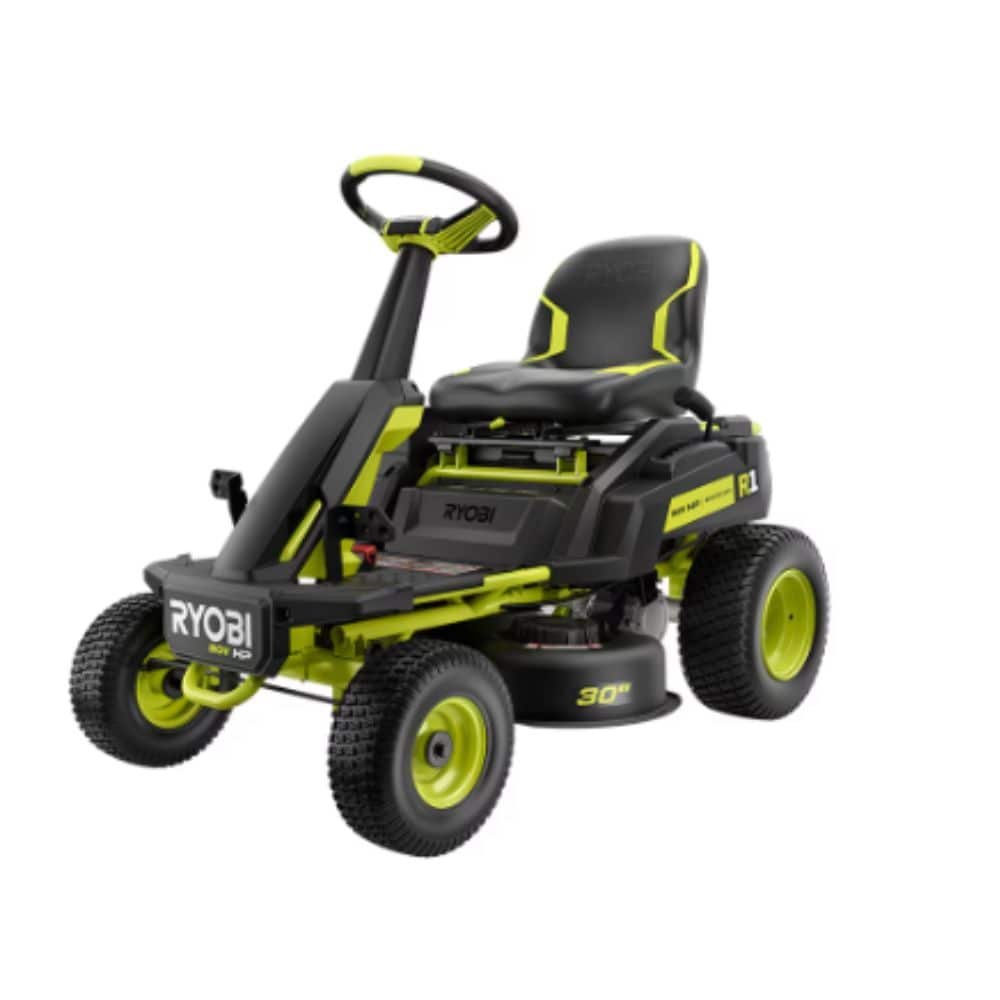p_1001954147 RYOBI 80V HP 30 in. Riding Mower with 14 Ah Battery and Charger - Image 1