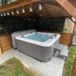 EX DEMO PALM SPAS SPRITZ LUXURY HOT TUB 6 SEAT WITH LOUNGER HOT TUB WITH BALBOA CONTROLS AND HEATER