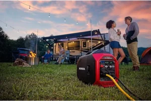 Honda EU3200i 3200 Watt Inverter Generator, Super Quiet 120V Gas Powered Portable Generator For Camping, RV Or Home Backup Power Supply - Image 5
