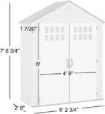 Etta Gardens Everett Garden Shed 6 x 3 ft - Image 5