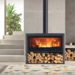 Wood Burning Multifuel Stove with Wide Glass Door Panadero Allegro - Image 2