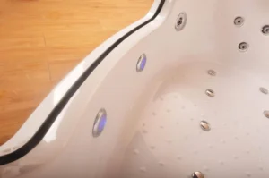 Whirlpool Corner Bath - 2 Person 20 Jets Aqualusso Milano Platinum Airspa (1350mm x 1350mm) | Luxury Electronic Spa Bath | JTSpas - Image 7