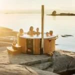 Luxury wood-fired hot tub from Sweden Skargards Regal DualBurn. wood burning hot tub - Image 6