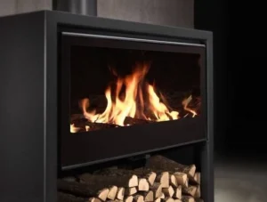 Wood Burning Multifuel Stove with Wide Glass Door Panadero Allegro - Image 4
